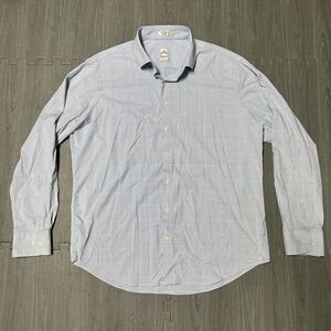 Peter Millar Button Down Shirt Mens X-Large Blue Walker Crown Lite Long Sleeve